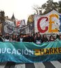 La marcha partió desde  Ayacucho y Avenida Córdoba hasta la Legislatura. (Fuente: Télam)