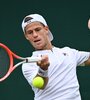 Diego Schwartzman, eliminado en Wimbledon. (Fuente: AFP)