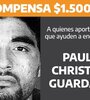 Paulo fue visto por última vez el 24 de mayo de 1992 en Mendoza. Imagen: Boletín Oficial.