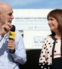 El jefe del gobierno de CABA, Horacio Rodríguez Larreta, y la presidenta del PRO, Patricia Bullrich. (Fuente: Télam)