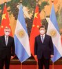 El presidente, Alberto Fernández, junto a su par de China, Xi Jinping. 