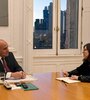 Silvina Batakis se reunió por la tarde con el jefe de Gabinete, Juan Manzur, para analizar la situación. (Fuente: Télam)