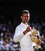 Novak Djokovic, campeón por séptima vez en Wimbledon. (Fuente: AFP)