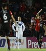 "Wanchope" Abila celebra el segundo de Colón ante Vélez (Fuente: Télam)