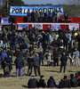 El acto central de la Mesa de Enlace en Gualeguaychú, con escasa concurrencia (Fuente: AFP)