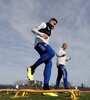 Martín Payero, flamante refuerzo xeneize, se entrenó en Ezeiza. (Fuente: Foto Prensa Boca)