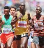 El ugandés Joshua Cheptegei durante el Mundial de Atletismo (Fuente: AFP)