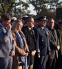 Javkin en el acto en el Monumento, junto con otras autoridades. (Fuente: Prensa Municipalidad de Rosario) (Fuente: Prensa Municipalidad de Rosario)