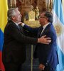Alberto Fernández y Gustavo Petro, en Bogotá (Fuente: Télam)
