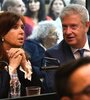 Cristina Kirchner junto a su abogado Carlos Beraldi.
