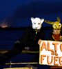 Incendios descontrolados como telón de fondo de la protesta. (Fuente: Andres Macera)