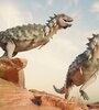 Reconstrucción de Jakapil kaniukura, el primer dinosaurio tireóforo de su tipo para Argentina y para Sudamérica. Créditos: Mauricio Álvarez y Gabriel Díaz Yanten (paleogdy).