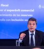 El ministro de Economía, Sergio Massa, explicando las primeros lineamientos del programa económico. (Fuente: NA)