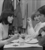 Chantal Goya, Marlène Jobert y  Jean-Pierre Léaud en una escena de "Masculino femenino". 