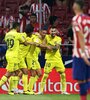Los jugadores de Villarreal festejan un gol (Fuente: AFP)