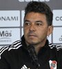 Marcelo Gallardo y una conferencia algo particular (Fuente: Prensa River)