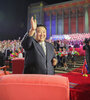 Kim Jong-un en el 74 aniversario de la fundación de Corea del Norte (Fuente: AFP)