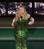 Jennifer Coolidge (The White Lotus) se lanzó a bailar cuando le cortaron el discurso. (Fuente: AFP)