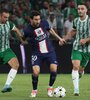 Messi anotó uno de los tres goels ante el Maccabi Haifa de Israel. (Fuente: AFP)