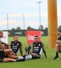Lo Celso, Paredes, Otamendi, Di María y Messi. (Fuente: Prensa AFA)
