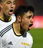 Langoni anotó otro gol decisivo para un triunfo de Boca (Fuente: Fotobaires)