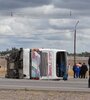 El micro había partido desde La Matanza y llevaba hinchas de varias localidades (Fuente: Télam)