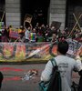 La protesta ambientalista frente al Congreso de la Nación. (Fuente: Bernardino Avila)