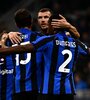 El festejo de los jugadores del Inter (Fuente: AFP)