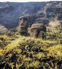 El último reporte concluyó que hay "afectación patrimonial directa sobre zona extensa y varios moais del área del interior del cráter del volcán Rano Raraku". (Foto: Municipalidad de Rapa Nui / AFP)