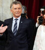 Alberto Fernández, Mauricio Macri y Cristina Kirchner antes de realizar el traspaso de mando en 2019. (Fuente: NA)