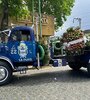 El cortejo fúnebre pasó por la cancha de Gimnasia antes de la despedida final (Fuente: NA)