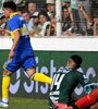 Luca Langoni festeja su gol. Otra vez un pibe salvó a Boca (Fuente: Fotobaires)