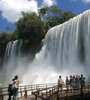 El Parque Nacional Iguazú volvió a abrir tras el fuerte temporal de lluvias que hizo crecer los ríos. (Télam)