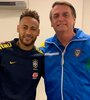 Neymar hizo público su apoyo a Bolsonaro