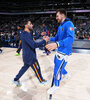 Facundo Campazzo y el esloveno Luka Doncic, cuando jugaban para equipos diferentes (Fuente: AFP)