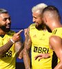 Gabigol es la carta de triunfo de Flamengo. Arturo Vidal está en duda (Fuente: AFP)