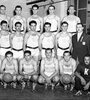 El plantel campeón en el Mundial 1950, luego proscripto por la Libertadora