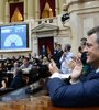 Sergio Massa en el Congreso, durante el tratamiento del Presupuesto. (Fuente: NA)