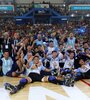 Los chicos argentinos en plena celebración (Fuente: Prensa San Juan)