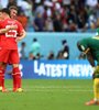 Suiza festeja el triunfo en el debut ante Camerún. (Fuente: NA)