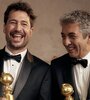 Ricardo Darín y Santiago Mitre recibieron el galardon. (Foto: Raven Varona/Golden Globes).