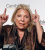 Carrió, de nuevo, con el outfit de candidata (Fuente: NA)