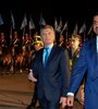 El expresidente Mauricio Macri con el emir de Qatar.