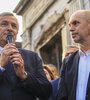 El gobernador jujeño Gerardo Morales junto al porteño  Horacio Rodríguez Larreta. (Fuente: NA)