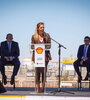 La secretaria de Energía, Flavia Royon, en el acto de inauguración (Fuente: NA)