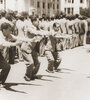 La Plaza Libertad en 1943, una imagen de archivo del film "Salonique, ville du silence". 