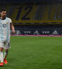 Messi, autor del 1-0 ante Ecuador en una Bombonera sin público en octubre de 2020. (Fuente: AFP)