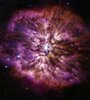 Las imágenes registradas por el telescopio Webb de la NASA en los momentos previos a que la estrella WR 124 se convierta en supernova. (Fuente: NASA)