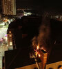 Se incendió parte del techo del Teatro Auditorium en Mar del Plata. (Fuente: Télam)
