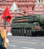 Un misil intercontinental balístico en la Plaza Roja el año pasado. (Fuente: AFP)